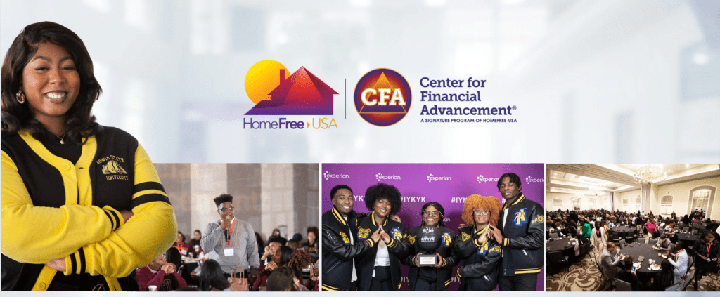 Various images of CFA students